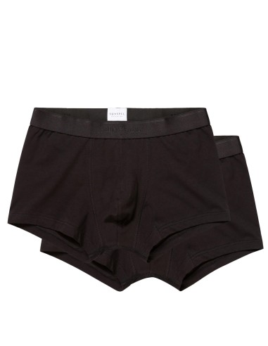 Sunspel Stretch Cotton 2 Pack Trunks Black Les magasins à Paris et en Île-de-France