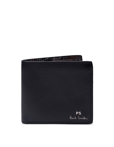 Paul Smith Leather Billfold Wallet Black Paris Déstockage Promo