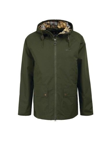 Barbour Hooded Domus Jacket Sage / Dress à prix réduit toute l'année