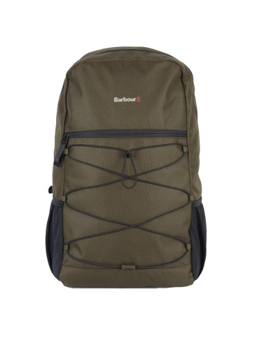 Barbour Arwin Canvas Explorer Backpack Olive / Black pas chere