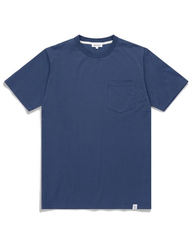 Norse Projects Johannes Standard Pocket SS T-Shirt Calcite Blue Véritable concentré