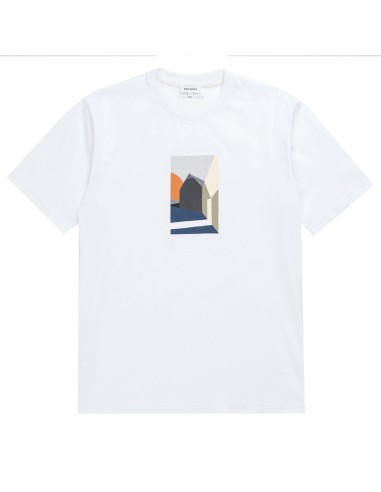 Norse Projects Johannes Collage T-Shirt White brillant des détails fins