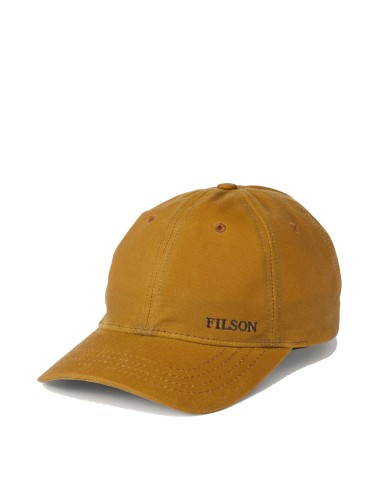 Filson Oil Tin Low Profile Cap Dark Tan basket pas cher