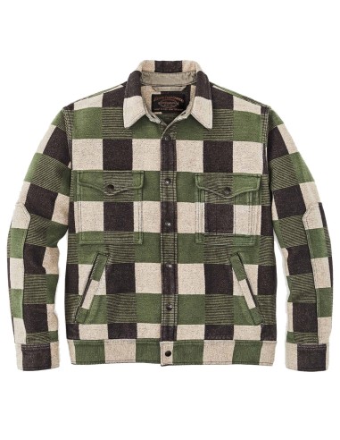 Filson Beartooth Camp Jacket Cinder / Olive Check le des métaux précieux