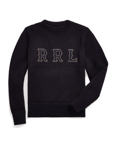 RRL by Ralph Lauren Appliqued Wool Jumper Navy Venez découvrir notre 