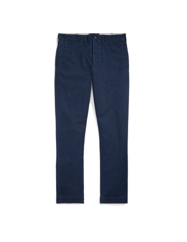 RRL by Ralph Lauren Slim Fit Herringbone Twill Trouser Worth Navy est présent 