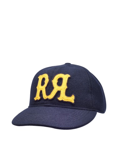 RRL by Ralph Lauren Appliqu√©d Felt Ball Cap Navy les muscles