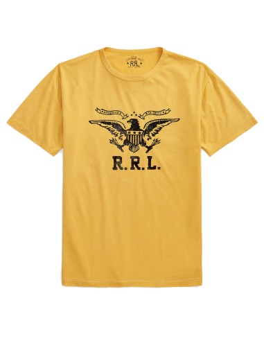 RRL by Ralph Lauren Logo Jersey T-Shirt Gold Toutes les collections ici