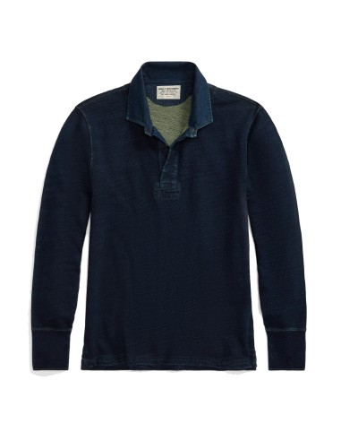 RRL by Ralph Lauren Indigo French Terry Rugby Shirt Indigo Comment ça marche