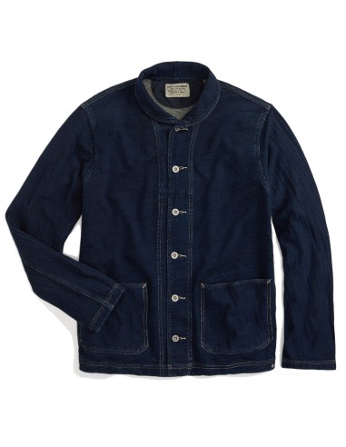 RRL by Ralph Lauren Indigo French Terry Jacket Indigo pas cher