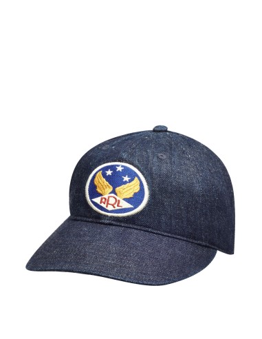 RRL by Ralph Lauren Winged-Logo Denim Ball Cap Rinse Véritable concentré