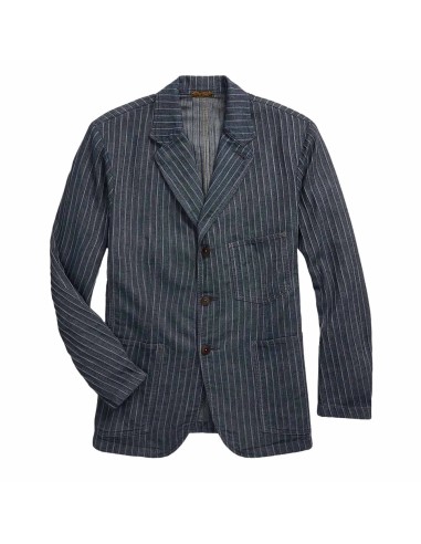 RRL by Ralph Lauren Unconstructed Herringbone Sport Coat Deep Navy Les magasins à Paris