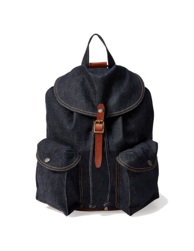 RRL by Ralph Lauren Denim Rucksack True Indigo JUSQU'A -70%! 