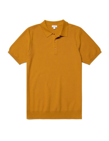 Sunspel Fine Texture Polo Shirt Cider vente chaude votre 