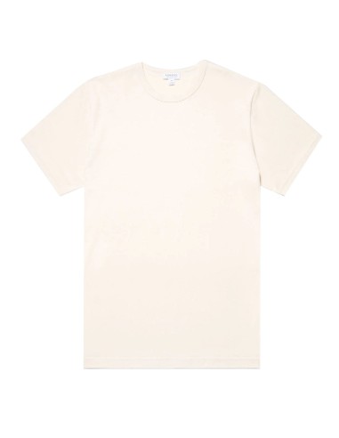 Sunspel S/S Crew Neck T-Shirt Undyed pour bénéficier 