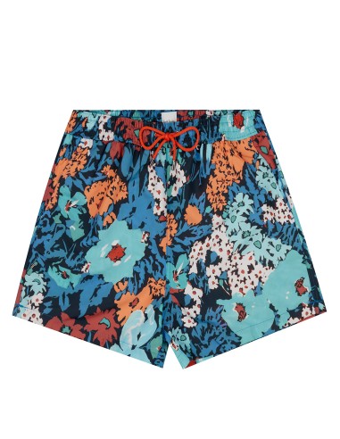 Paul Smith Swim Short Tropical Floral Turquoise le concept de la Pate a emporter 