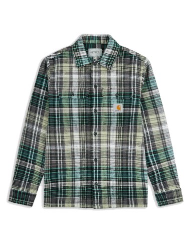 Carhartt WIP L/S Valmon Check Shirt Botanic pas chere