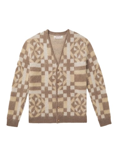 Anonymous Ism American Quilt Cardigan Khaki paiement sécurisé