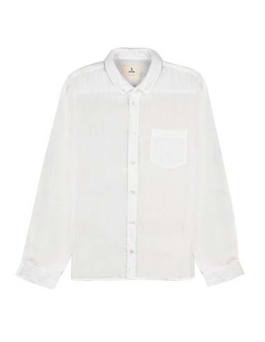 La Paz Button Down Shirt Ecru Linen Voir les baskets