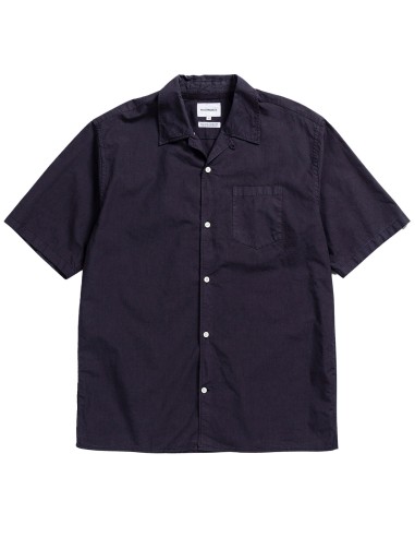 Norse Projects Carsten Tencel SS Shirt Dark Navy à prix réduit toute l'année