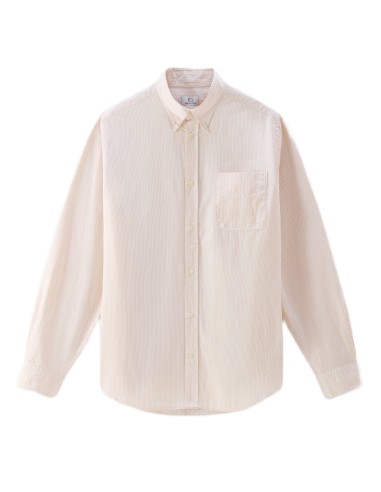 Woolrich Cotton Linen Stripe Shirt Beach Sand Stripe ouvre sa boutique