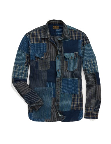 RRL by Ralph Lauren Limited-Edition Patchwork Workshirt Indigo / Multi de la marque