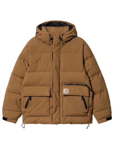 Carhartt WIP Munro Jacket Hamilton Brown brillant des détails fins