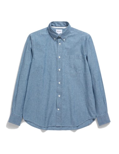 Norse Projects Algot Chambray LS Shirt Indigo sur le site 