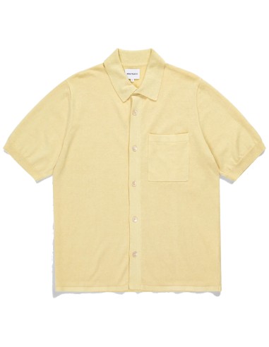 Norse Projects Rollo Cotton Linen SS Shirt Sunwashed Yellow la colonne vertébrale