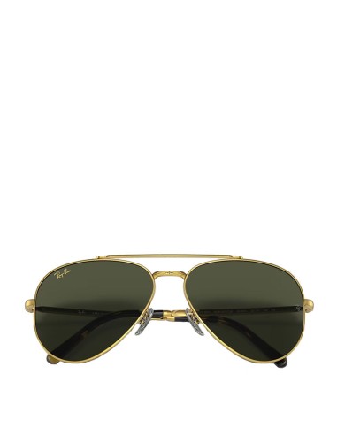 Ray-Ban RB3625 135 58 New Aviator Sunglasses Legend Gold / Green Paris Déstockage Promo