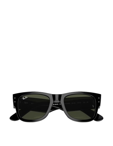 Ray-Ban RB0840S 145 51 Mega Wayfarer Sunglasses Black / Green acheter