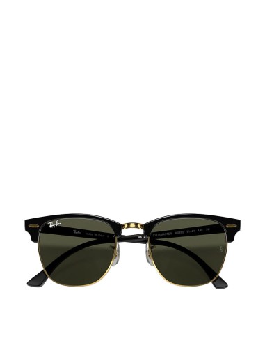 Ray-Ban RB3016 150 55 Clubmaster Classic Sunglasses Black on Arista / Green G-15 commande en ligne