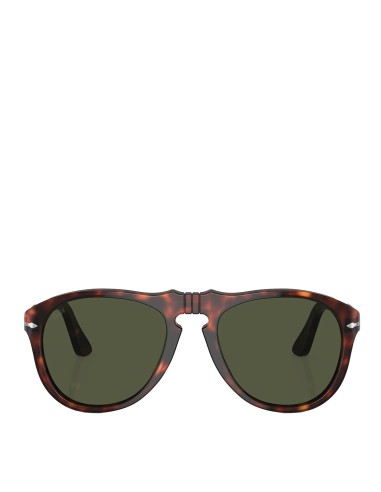 Persol 649 - Original PO0649 Sunglasses Havana / Green Lens Paris Déstockage Promo