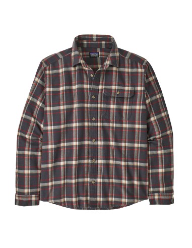 Patagonia Long Sleeve Fjord Flannel Shirt Ink Black vente chaude votre 