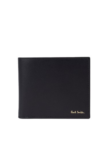 Paul Smith Leather Signature Stripe Interior Billfold Wallet Black Les magasins à Paris et en Île-de-France