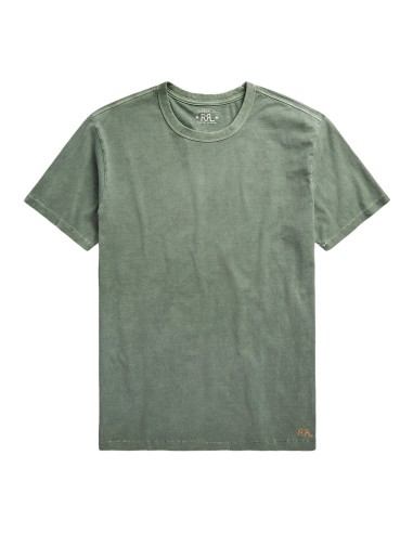 RRL by Ralph Lauren Garment-Dyed Crewneck T-Shirt Forest Green Les magasins à Paris