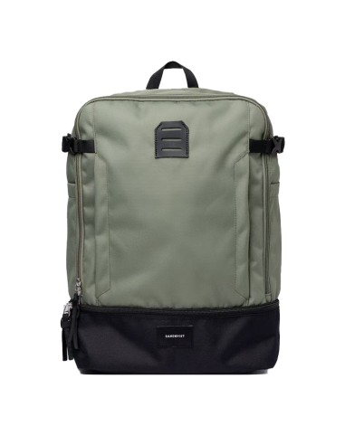 Sandqvist Alde Backpack Multi Clover Green rembourrage situé sous