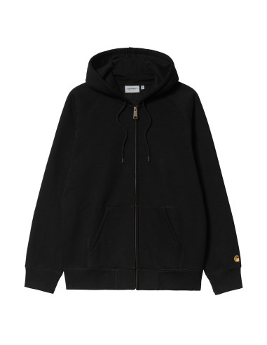 Carhartt WIP Hooded Chase Jacket Black / Gold Venez acheter