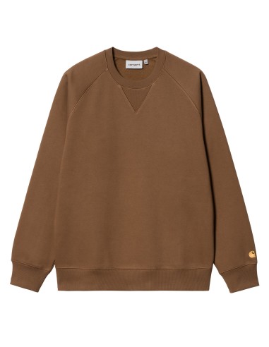 Carhartt WIP Chase Sweat Tamarind / Gold l'évolution des habitudes 