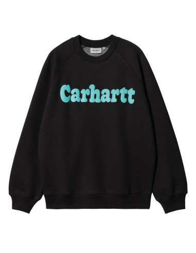 Carhartt WIP Bubbles Sweatshirt Black / Turquoise Economisez 