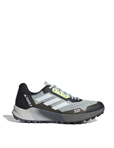 Adidas Terrex Agravic Flow 2.0 Trail Running Shoes Wonder Silver / Crystal White / Lucid Lemon Fin de série