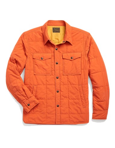 RRL by Ralph Lauren Quilted Shirt Jacket Outdoor Orange prix pour 