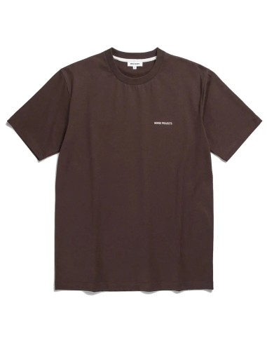 Norse Projects Johannes Logo T-Shirt Heathland Brown pour bénéficier 