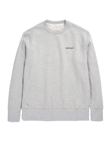 Norse Projects Arne Logo Sweat Light Grey Melange france