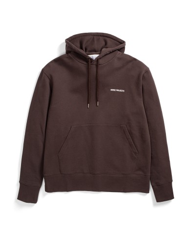 Norse Projects Arne Logo Hoodie Heathland Brown acheter