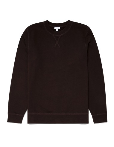 Sunspel Loopback Sweatshirt Coffee est présent 