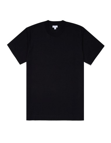 Sunspel Relaxed Fit Heavyweight T-Shirt Black Par le système avancé 