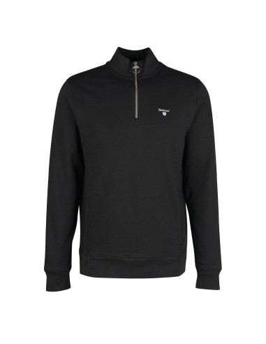 Barbour Rothley Half Zip Sweatshirt Black basket pas cher