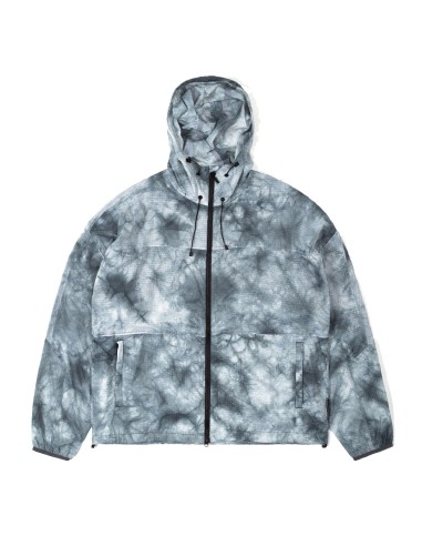 Purple Mountain Observatory Ice Dye Ripstop Breeze Jacket Grey Tie Dye en stock