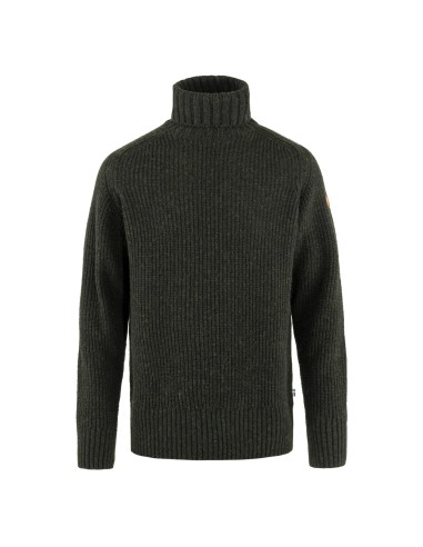 Fjallraven Ovik Roller Neck Sweater Dark Olive À commander